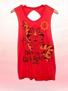 Vintage Kellogg’s Official Tony the Tiger Graphic Tank Top Size Small